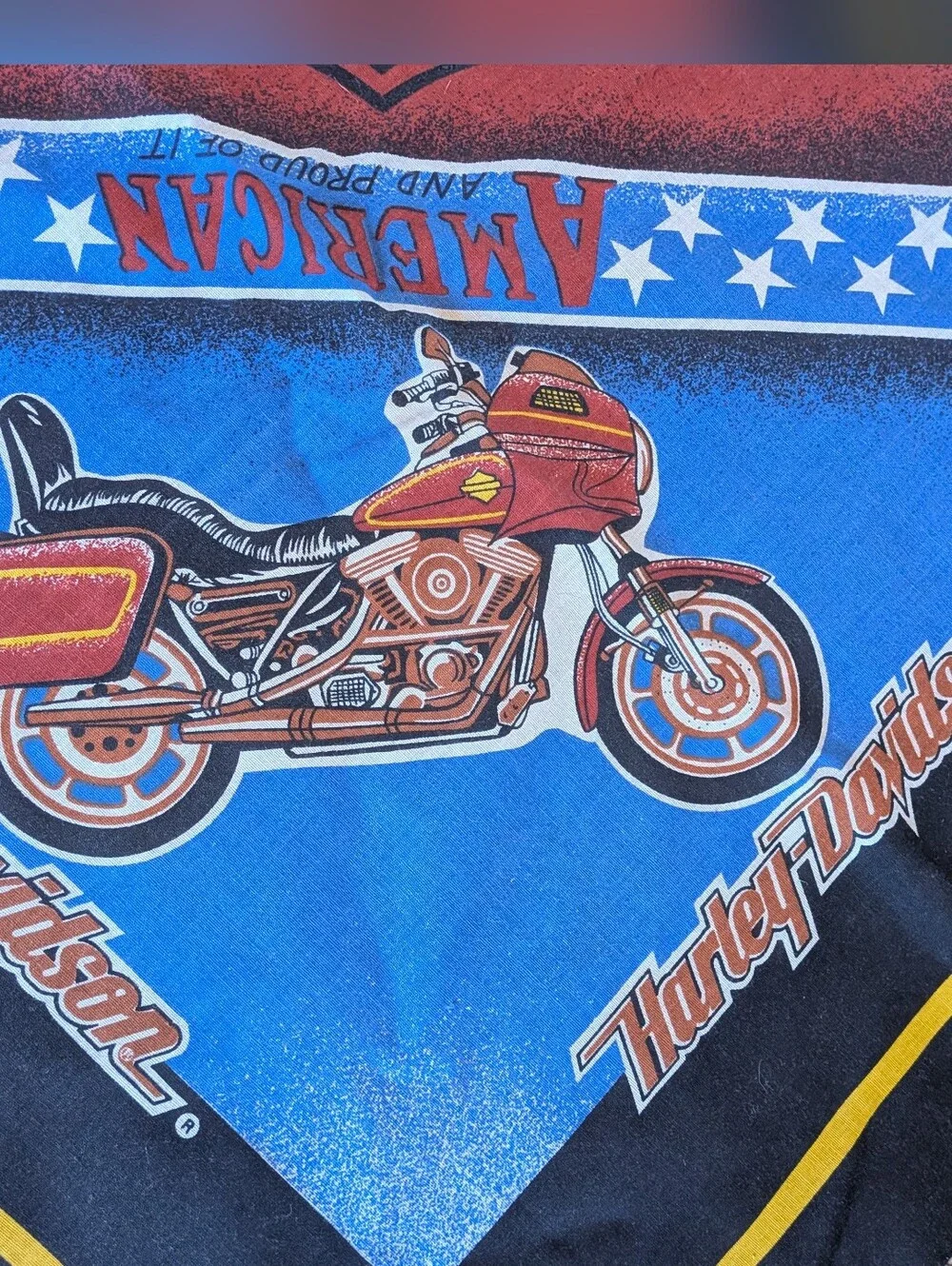 Vintage Harley-Davidson Davidson Square Bandana